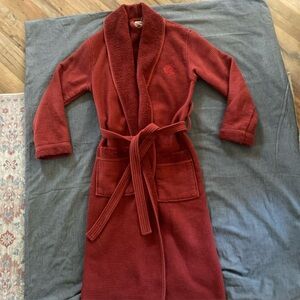 Red Waffle Knit Robe